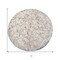 Edge Collections - 6' x 6' - Brown - Chic Ombre Round Area Rug for Cozy Spaces - 1 Piece